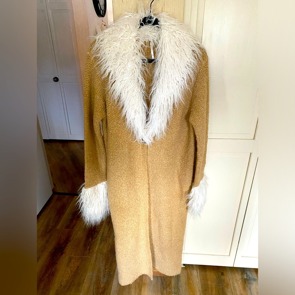 Free people fur sweater BNWOT